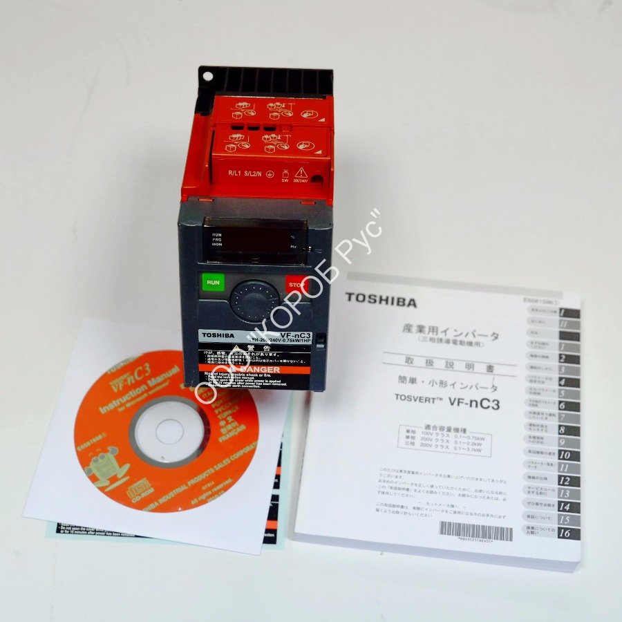4002231 (6125001940) Инвертор TOSHIBA 0.75кВт (красный) CleverMix 20 ST