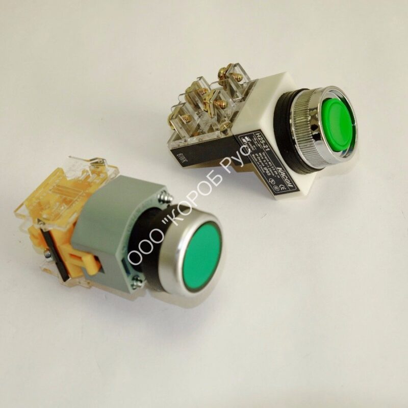 4026614 Кнопка старта передней панели зеленая SimpleShake 40