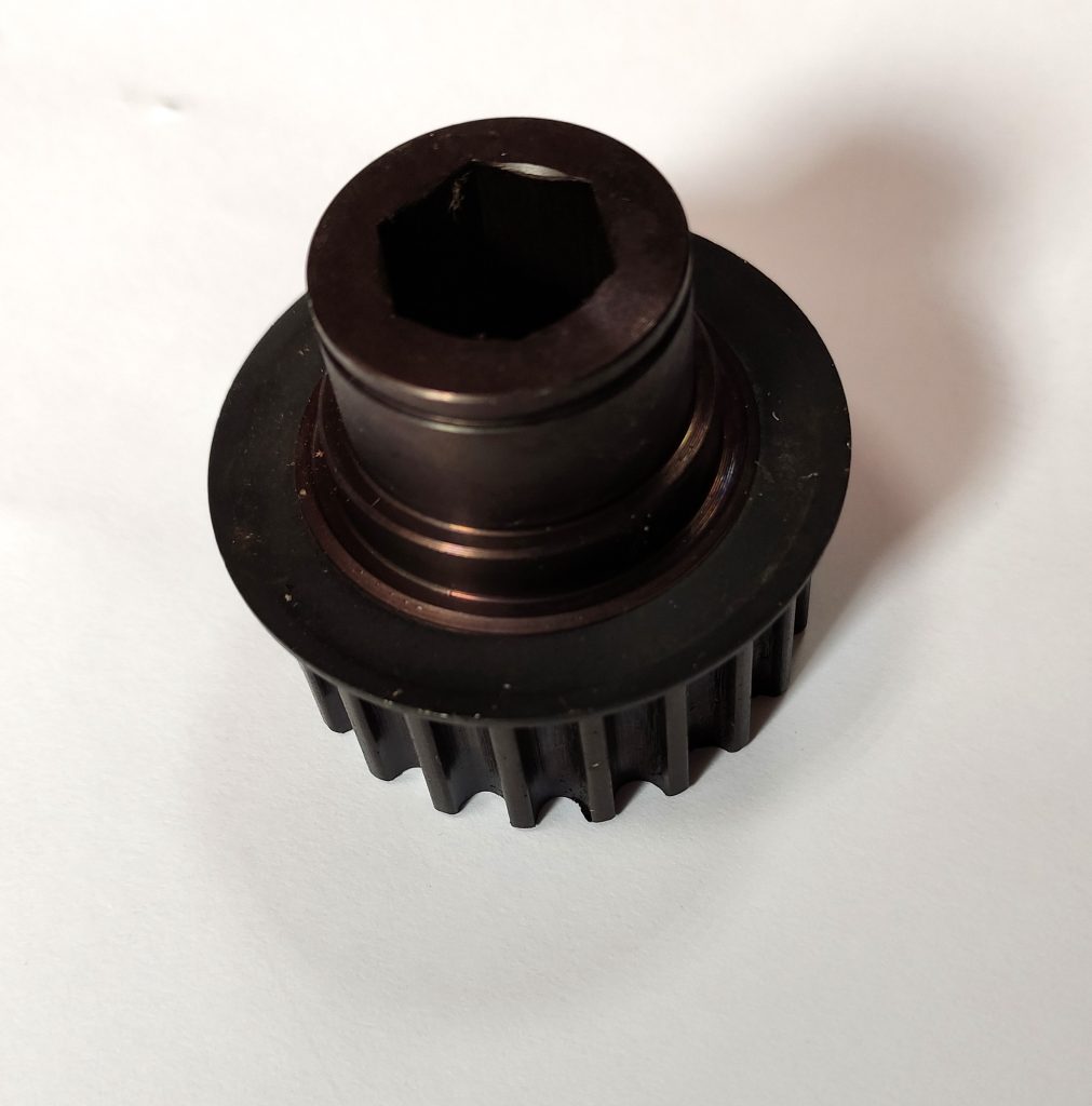 35.1022 27 21 TOOTH PULLEY HEX SHAFT REV3